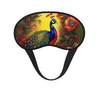 Fleurs de paon C'est un masque pour les yeux à bord noir. Le masque doux pour les yeux peut améliorer la qualité du sommeil et est adapté pour l'intérieur, l'extérieur et les voyages.
