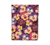 Fleurs de pensées à l'aquarelle,Housse en Cuir synthétique pour Ordinateur Portable, Sacoche pour Ordinateur Portable, Sacoche pour Tablette