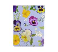 Fleurs de pensées,Housse en Cuir synthétique pour Ordinateur Portable, Sacoche pour Ordinateur Portable, Sacoche pour Tablette
