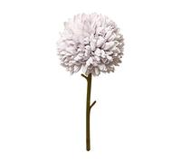 Fleurs de pissenlit artificielles en soie et plastique, Bouquet Fleur Artificiel de Bouquet Deco Rose Orange Blanc Violet Fleur de Dahlia Hortensia,pour la maison, le jardin, la fête-Blanc lait (D)