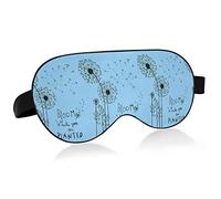 Fleurs de pissenlit fleurissent où vous êtes planté bleu motif masques pour les yeux blocs de couverture masque de sommeil léger ombre couverture bandeau relaxant yeux couverture avec sangle de tête r