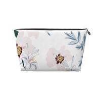 Fleurs de Pivoine Rose à Motif Floral, Trousse de Toilette Trousse de Maquillage Sac à cosmétiques Trousse de Toilette de Voyage Portable