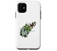 Fleurs de Plumeria Tropicales houblon Vert Cerises café Coque pour iPhone 11