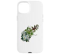 Fleurs de Plumeria Tropicales houblon Vert Cerises café Coque pour iPhone 15 Plus