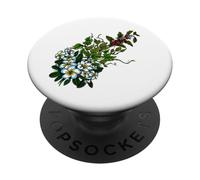 Fleurs de Plumeria Tropicales houblon Vert Cerises café PopSockets PopGrip Adhésif