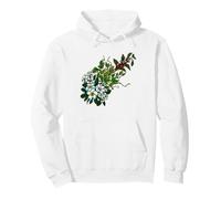 Fleurs de Plumeria Tropicales houblon Vert Cerises café Sweat à Capuche