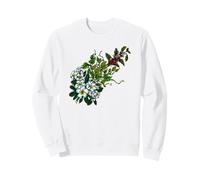 Fleurs de Plumeria Tropicales houblon Vert Cerises café Sweatshirt
