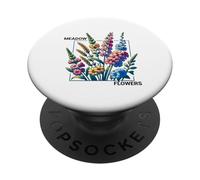 Fleurs de Prairie Botanique Nature Lover Art PopSockets PopGrip Adhésif