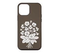 Fleurs de Prairie Croquis botanique Amoureux de la Nature Coque pour iPhone 12 Mini