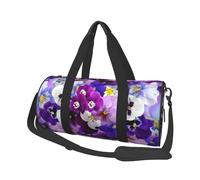Fleurs de Printemps de Pâques pensées Graphiques, Sac de Voyage de Grande capacité, Sac à Main Rond, Sac de Voyage de Sport, fourre-Tout, Sac de Fitness