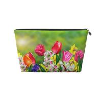 Fleurs de Printemps, Trousse de Toilette Trousse de Maquillage Sac à cosmétiques Trousse de Toilette de Voyage Portable