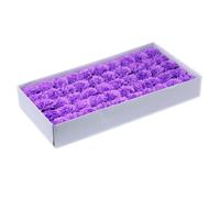 Fleurs de savon artisanal - Œillets - Violet - 10 pièces