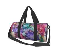 Fleurs de Teinture de Cravate, Sac de Voyage de Grande capacité, Sac à Main Rond, Sac de Voyage de Sport, fourre-Tout, Sac de Fitness