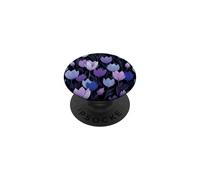 Fleurs de Tulipes Bleu foncé Violet Floral Jardin de Minuit PopSockets PopGrip Adhésif
