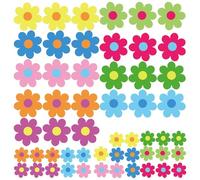 Fleurs découpées pour décoration de salle de classe pour tableau d'affichage, école, printemps, fête sur le thème du printemps