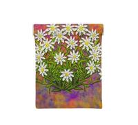 Fleurs d'edelweiss suisses, Sac de Rangement pour Femmes, Portefeuille supérieur à Presser, Petit Porte-Monnaie, Pochette de Changement