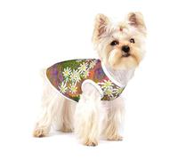 Fleurs d'Edelweiss suisses,T-Shirt sans Manches en Coton pour Animaux de Compagnie, Gilet Respirant, Extensible et Doux,S