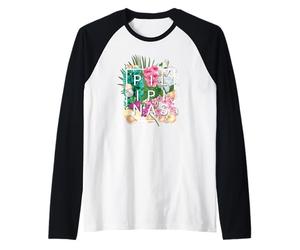 Fleurs des Philippines, Pilipinas Word Art - Fierté Philippine Manche Raglan
