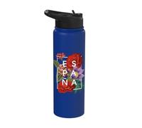 Fleurs d'Espagne - Art mondial de l'Espagne - Spanish Pride Stainless Steel Insulated Water Bottle