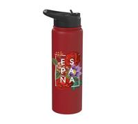 Fleurs d'Espagne - Art mondial de l'Espagne - Spanish Pride Stainless Steel Insulated Water Bottle
