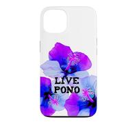 Fleurs d'hibiscus pono Mahalo vivantes Culture hawaïenne Coque pour iPhone 13