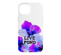 Fleurs d'hibiscus pono Mahalo vivantes Culture hawaïenne Coque pour iPhone 15 Plus