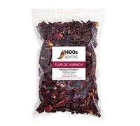 Fleurs d'hibiscus séchées de 236,8 g, parfaites pour le thé et l'agua Fresca mexicaine, la flor de Jamaica, les fleurs entières et les pétales 1400s Spices