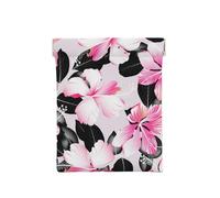 Fleurs d'hibiscus Tropicales à Feuilles Noires, Sac de Rangement pour Femmes, Portefeuille supérieur à Presser, Petit Porte-Monnaie, Pochette de Changement