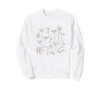 Fleurs d'inspiration Vintage, botanique, cottagecore Naturel Sweatshirt