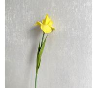 Fleurs d'iris artificielles en soie vibrantes pour décoration de mariages, fêtes et usage quotidien à la maison (jaune)