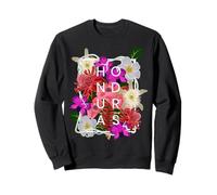 Fleurs du Honduras Word Art - Fierté hondurienne Sweatshirt