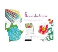 Fleurs du Japon coloriages anti-stress 32 cartes postales Collectif (Auteur)