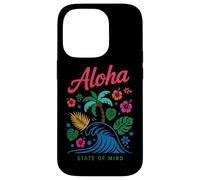 Fleurs en forme de palmier Aloha State Of Mind Coque pour iPhone 14 Pro