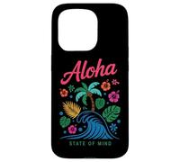 Fleurs en forme de palmier Aloha State Of Mind Coque pour iPhone 15 Pro