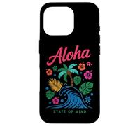 Fleurs en forme de palmier Aloha State Of Mind Coque pour iPhone 16 Pro