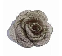 fleurs en mousseline, 10 pièces 5, cm mini belles fleurs en tissu for invitation de mariage fleur artificielle for la décoration robe for couronne bricolage artisanal, jardin maison(Green)