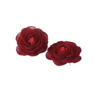 fleurs en mousseline, 50 pièces bricolage coloré cristal verre mosaïque carreaux de pierre artisanat puzzle adaptés aux sous-verres vases murs for couronne, décoration jardin à la maison(Dark Red)