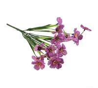 Fleurs en plastique pour toutes les saisons, complément parfait à votre décoration d'intérieur ou de jardin (violet)
