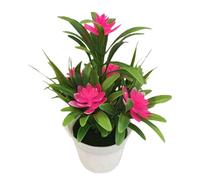Fleurs en pot artificielles - Fauté en tissu de soie, fleurs, décoratives réalistes | Taille compacte sans arrangement réaliste avec des couleurs vibrantes, pièce maîtresse de table pour le sa
