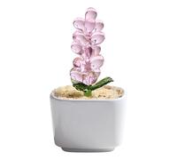Fleurs en verre faites à la main, en pot, fleurs en verre soufflé à la main, cadeaux de saint-valentin, Pots de fleurs artificielles, décors de bureau, décorations de fleurs en pot soufflées à