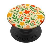 Fleurs esthétiques Florales Vintage Girly été Printemps bohème PopSockets PopGrip Adhésif