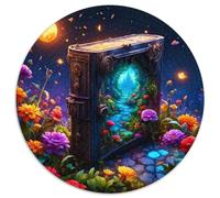 Fleurs et Arbres 1000 Pièces Puzzle Rond Puzzles Classiques Tableau Romantique Puzzle Ronds Créatif - Jeu Éducatif Pièces Parfaitement Assorties Intéressants Cadeau Unique 1000pcs (67.5x67.5cm)