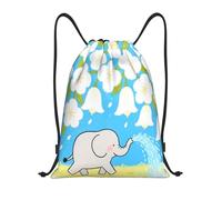 Fleurs Et Éléphant Sac De Piscine Unisexe Sac De Sport Voyage Sacs De Sports pour Déjeuner Femmes École 36X42Cm
