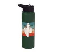 Fleurs fantômes mystère harmonie dualité élégance Stainless Steel Insulated Water Bottle