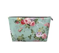 Fleurs Florales Vintage imprimées, Trousse de Toilette Trousse de Maquillage Sac à cosmétiques Trousse de Toilette de Voyage Portable