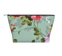Fleurs Florales Vintage, Trousse de Toilette Trousse de Maquillage Sac à cosmétiques Trousse de Toilette de Voyage Portable