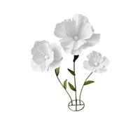 Fleurs géantes pour décoration de mariage avec socle pour fête d'anniversaire Blanc Hauteur totale 160 cm