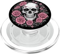 Fleurs Gothiques Gothiques Crâne Papillons PopSockets PopGrip pour MagSafe