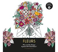 Fleurs - Happy coloriage: Mon carnet de coloriages & messages 100 % bonne humeur !