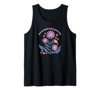 Fleurs là où Dieu te plante, motif floral chrétien rétro Débardeur